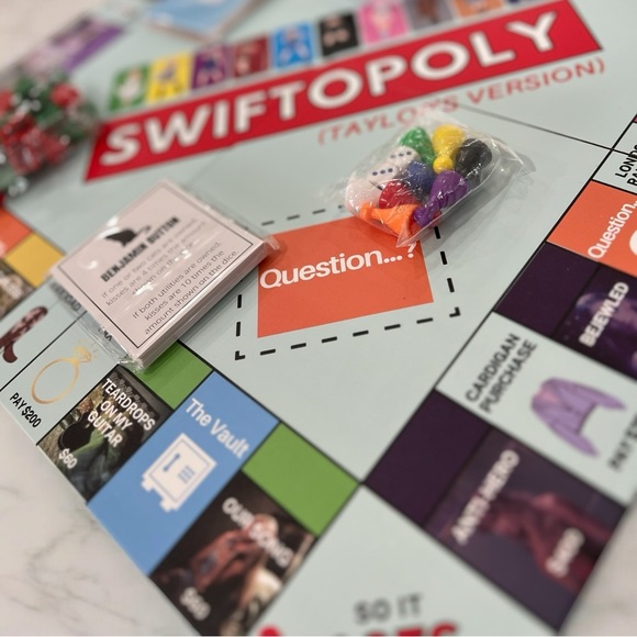 SWIFTOPOLY Swiftie Monopoly Board Game Taylor Swift inspired Eras Tour Family - Picture 8 of 10